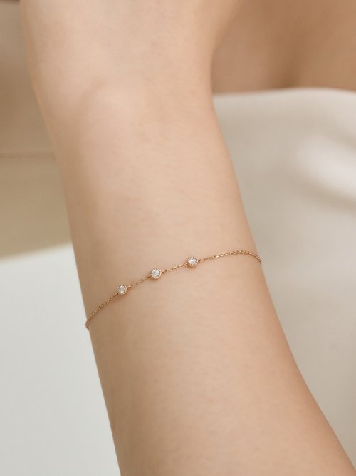 CHUREÈ JEWELRY | ETHEREAL細緻手鍊 | 18K金 鑽石輕珠寶