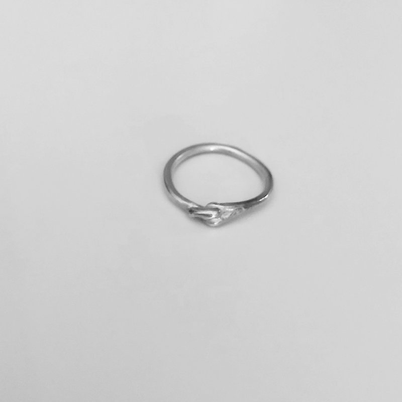 Small Small Series Curl Ring No. 3 Curl Knot 925 Silver Ring - General Rings - Silver Silver