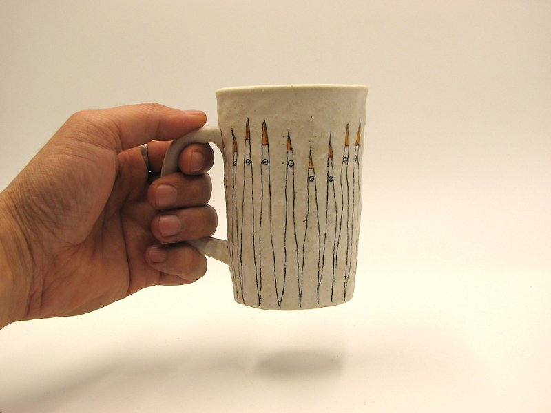 bird mug - Mugs - Pottery 