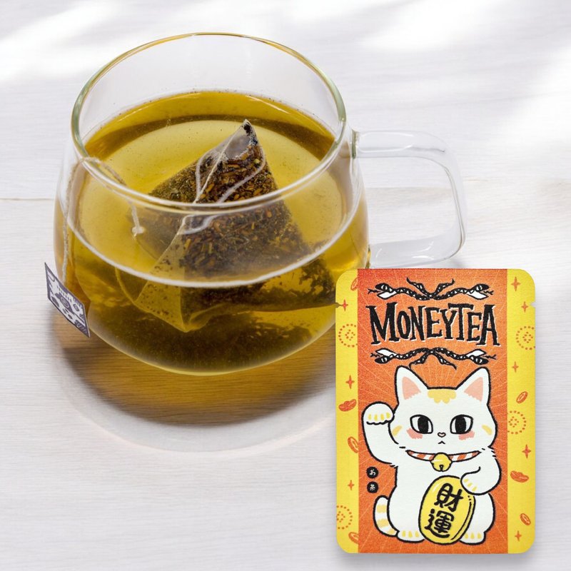 【現貨】neneko猫日×KYOTO GOENCHA - MONEY TEA 招財茶- 京焙茶 - 茶葉/茶包/水果茶 - 紙 多色