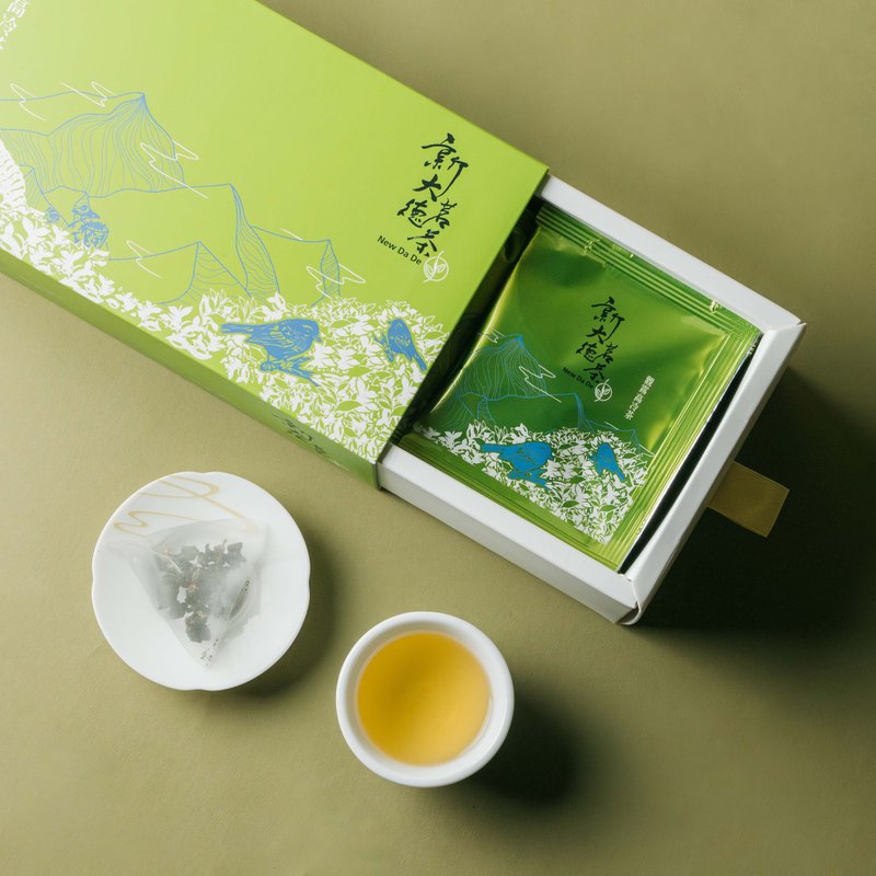 【 觀霧高冷茶 】冬季  原葉烏龍立體茶包  25入抽屜盒 - 茶葉/茶包/水果茶 - 紙 綠色