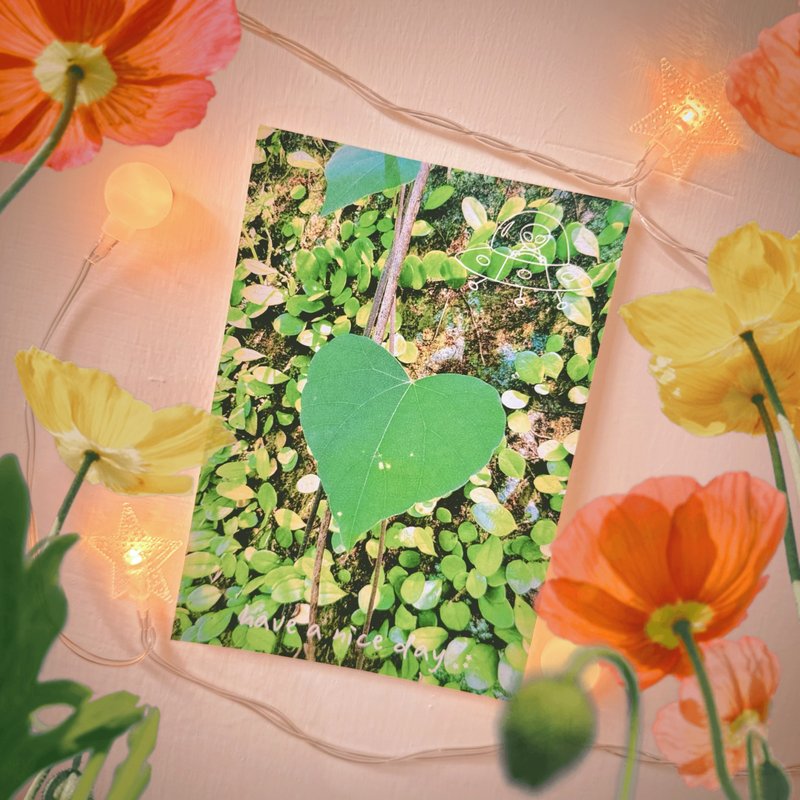 HAVE A NICE DAY Alien Exploring Taiwan Postcard / Cool Card / Maokong Heartleaf - การ์ด/โปสการ์ด - กระดาษ หลากหลายสี