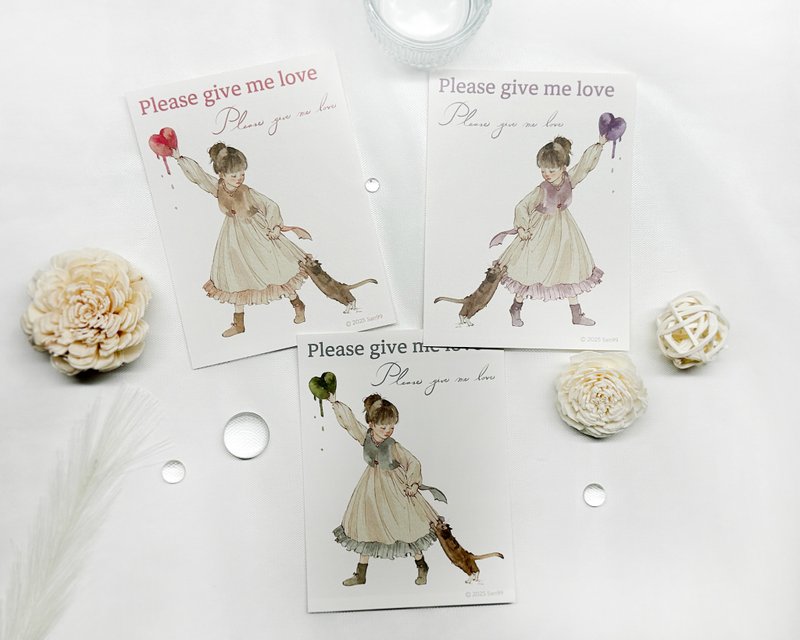Please give me love - 貼紙 - 紙 