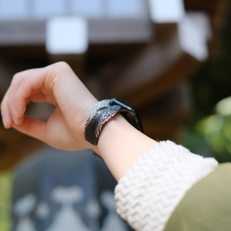【Stylish Accessories】SOULITE Wing Arrow Black Apple Watch Bangle - สายนาฬิกา - สแตนเลส 