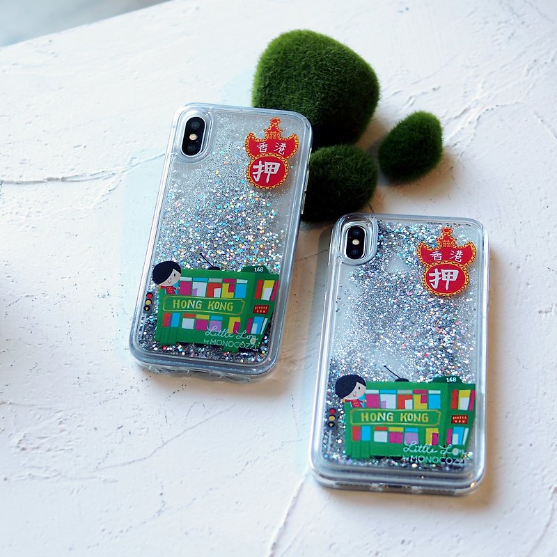 Pattern Lab x Little Lon | Liquid Glitter Case for iPhone XS Max - Tram - Phone Cases - Polyester Transparent