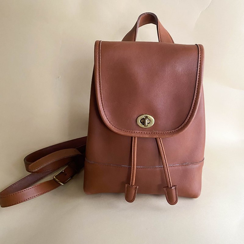 Second-hand Coach│Brown Backpack│Backpack│Genuine Leather│Made in the United States│Vintage│Backpack - Backpacks - Genuine Leather Brown