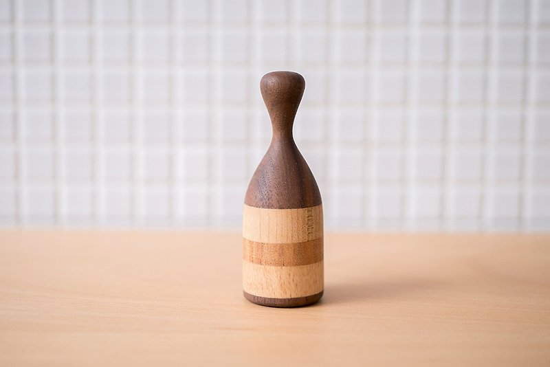 wooden rattle - bottle - Kids' Toys - Wood Transparent
