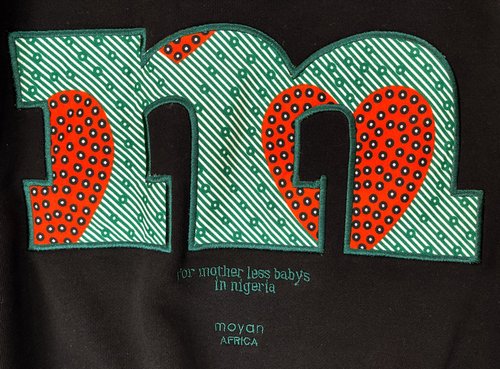 ロゴ刺繍2WAY裏毛プルオーバー【organic cotton】 moyan-ecri