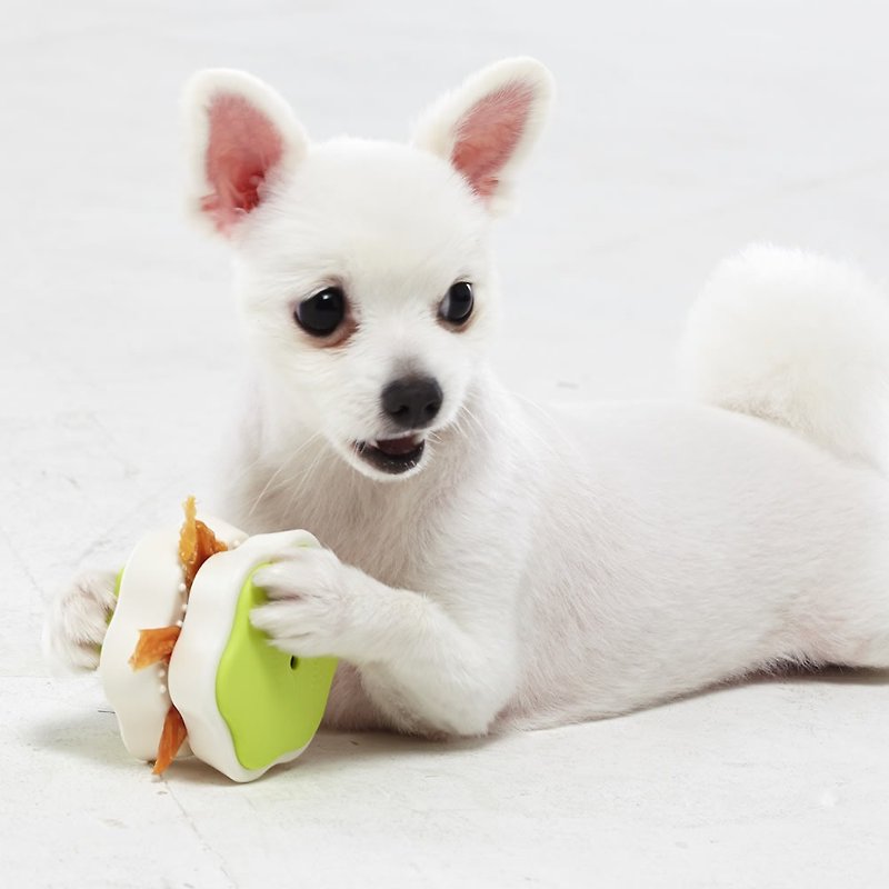 抗菌98.7% 犬用離乳食ジャズ (レモングリーン) - おもちゃ - プラスチック オレンジ