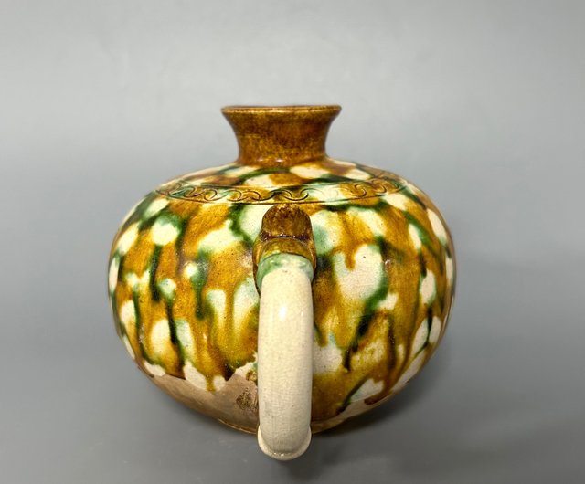 鍋を持った唐三彩の動物の頭 - ショップ コレクター 置物 - Pinkoi