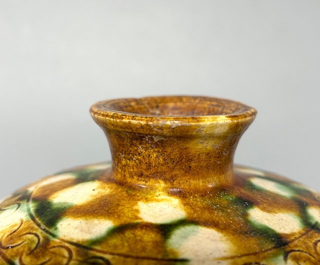 鍋を持った唐三彩の動物の頭 - ショップ コレクター 置物 - Pinkoi