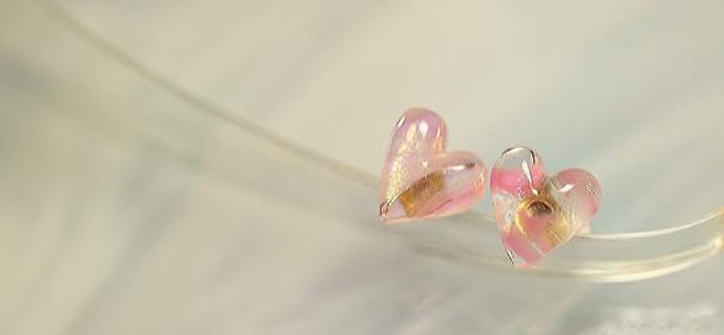 Pure petit Heart - 耳環/耳夾 - 其他金屬 