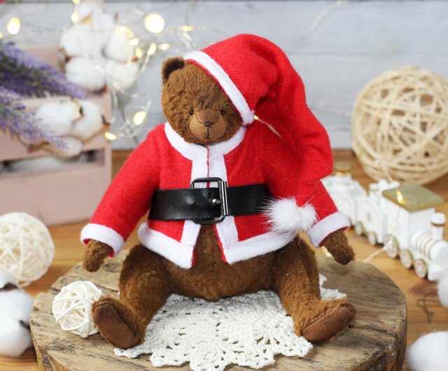 mini santa teddy