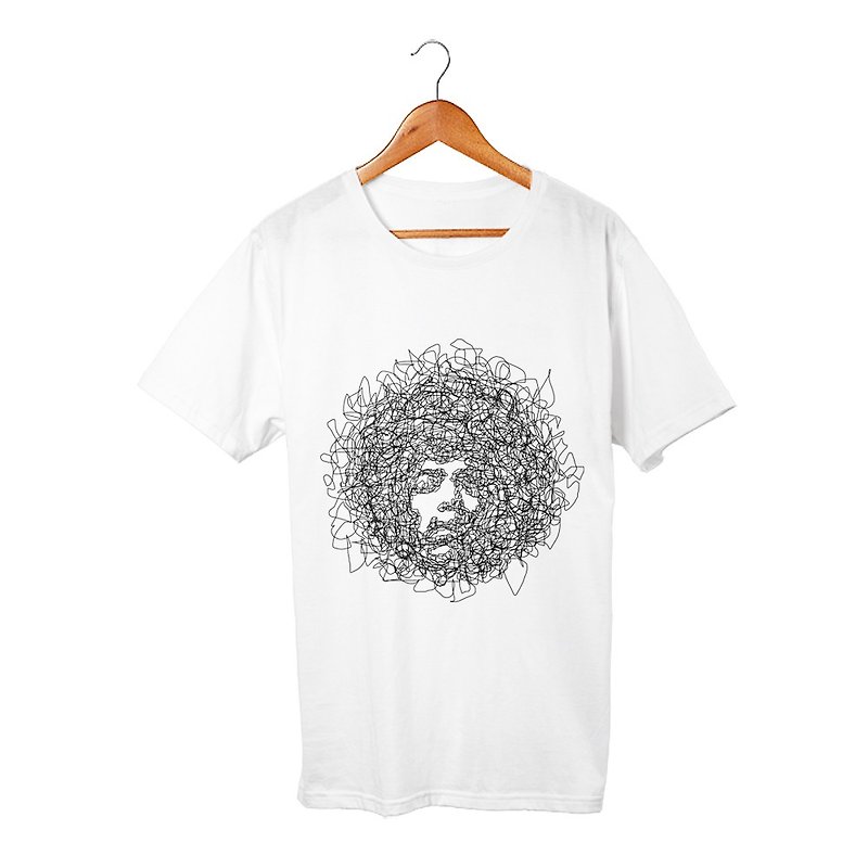 Jimi T-shirt - เสื้อยืดผู้ชาย - ผ้าฝ้าย/ผ้าลินิน ขาว