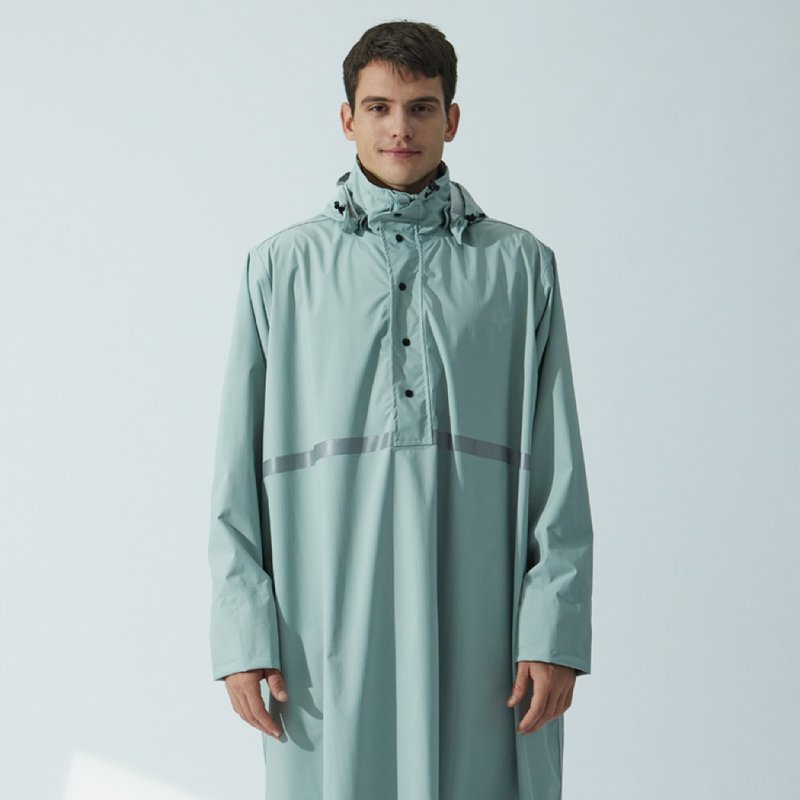 新品上市 /Simple Forward/ 輕量單件式雨衣-晨霧綠 - 雨傘/雨衣 - 尼龍 綠色