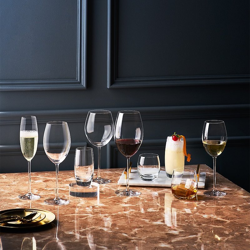LUCARIS LAVISH系列 無鉛水晶玻璃 紅酒杯 白酒杯 紅白酒杯 - 酒杯/酒器 - 玻璃 白色