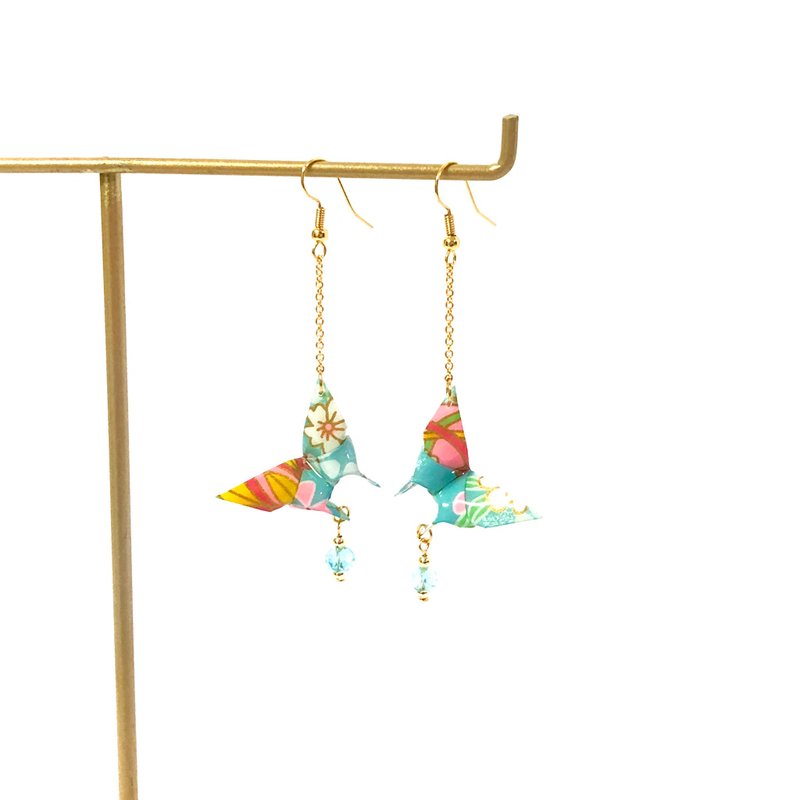 [SGS Inspection Passed] Japanese Origami Series Earrings-Butterfly Style (Limited Color) - Earrings & Clip-ons - Paper Multicolor