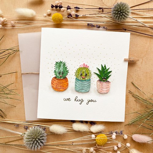 Quill Cards Greeting Card - We Hug You