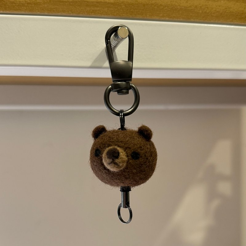 Retractable Rope—Jack the Bear - Lanyards & Straps - Wool Brown