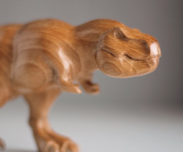 木製の恐竜ティラノサウルスレックス、木製の手彫り像T-rex 木製の恐竜ティラノサウルスレックス、木製の手彫り像T-rex