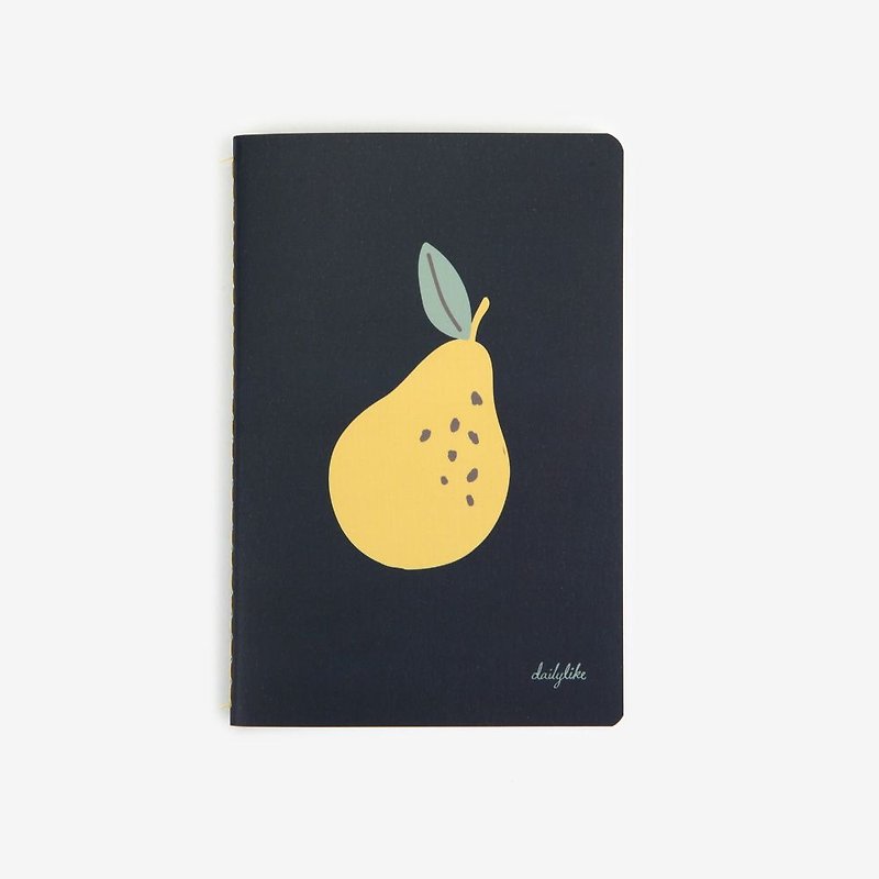Dailylike readily notes blank pocket notebook -03 Pear, E2D49139 - สมุดบันทึก/สมุดปฏิทิน - กระดาษ สีดำ