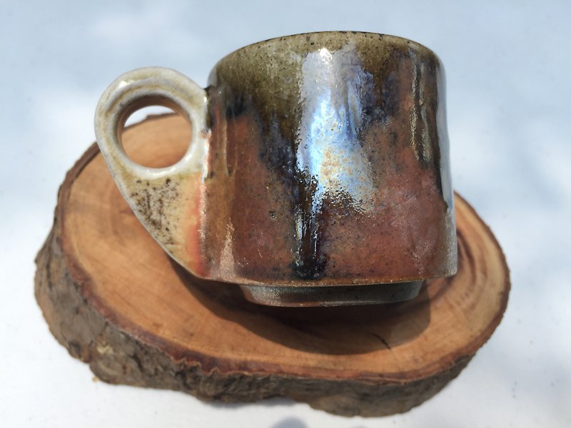 Handmade firewood _ small coffee cup - Coffee Pots & Accessories - Pottery 