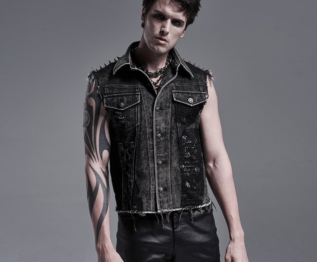 PUNK RAVE ウェイストランドナイト コットンデニムベスト - ショップ