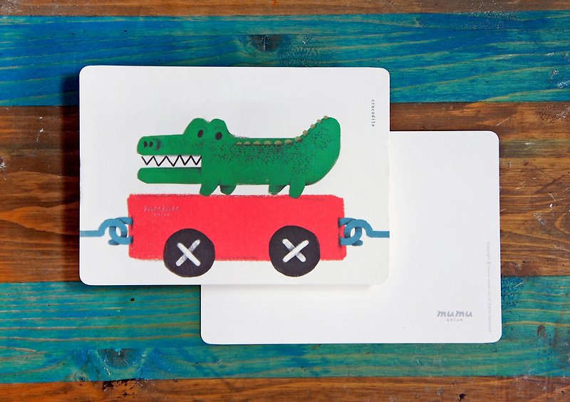 mumu Universal Card/Postcard-Crocodile - Cards & Postcards - Paper Multicolor