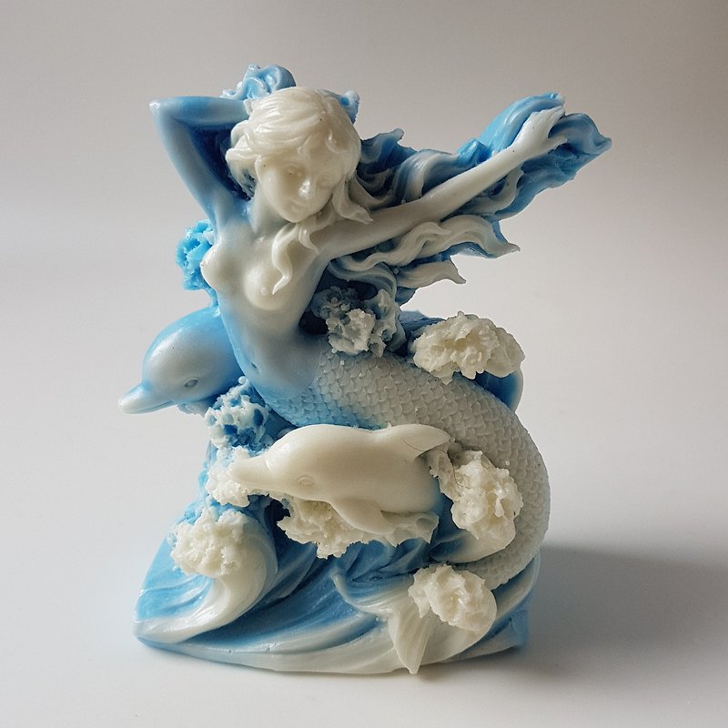 Mermaid  Aphrodite Handmade scented soap - สบู่ - วัสดุอื่นๆ สีน้ำเงิน