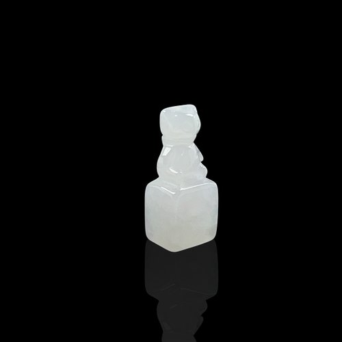 瓔珞珠寶盒 E.L.Jewelry Box 【熊熊玉見你】冰種翡翠小熊玉印章 | 天然緬甸玉A貨翡翠 | 送禮
