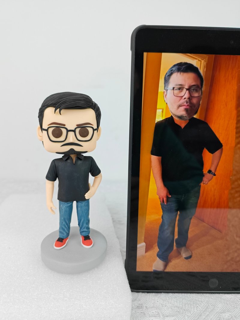 【客製化3D人像公仔】訂製手工Funko Pop男生朋友老公生日禮物 - 公仔/玩偶 - 黏土 多色