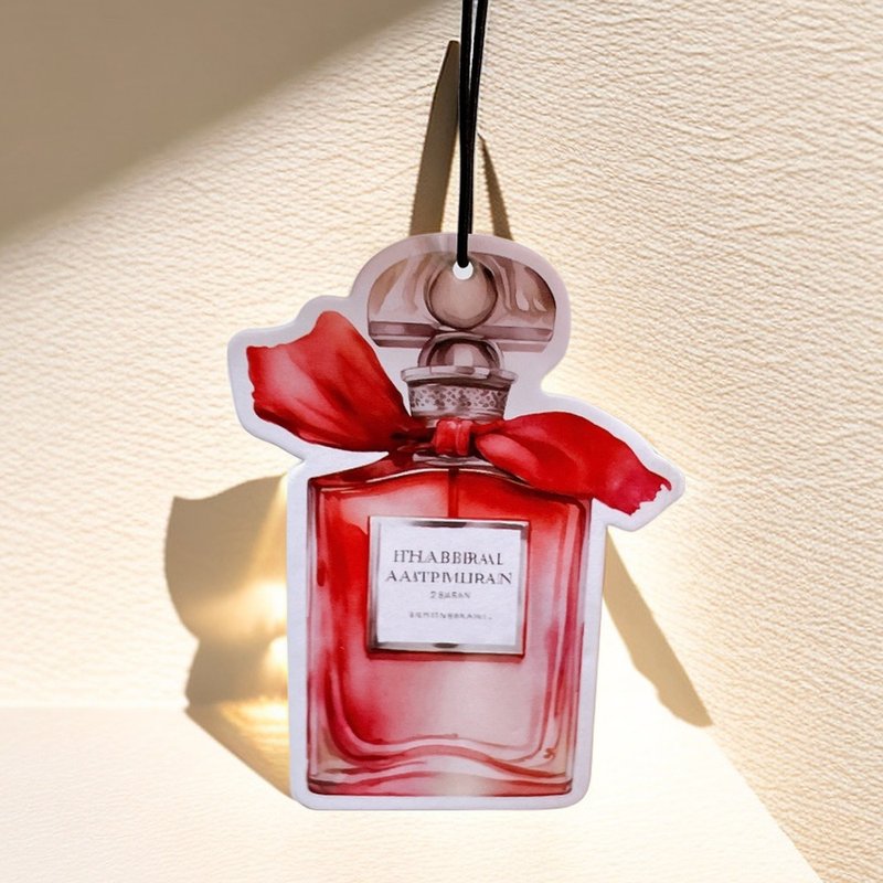 Premium Perfume Shaped Fragrance Card - Saint Germain - Fragrances - Paper Red