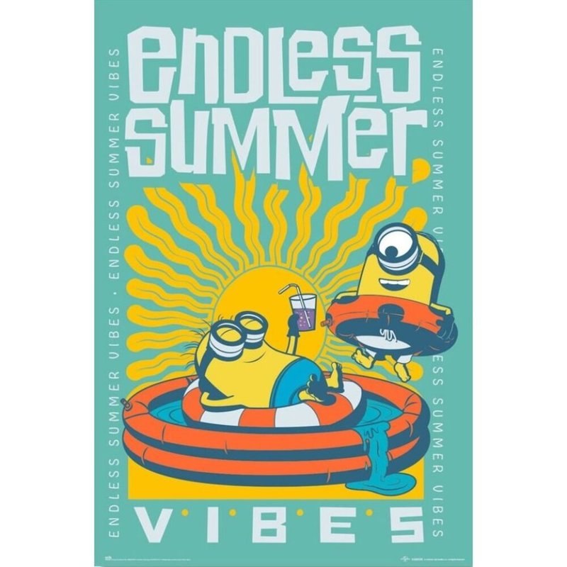 【小小兵】無盡仲夏 氛圍 ENDLESS SUMMER VIBES 進口海報 - 海報/掛畫/掛布 - 紙 多色