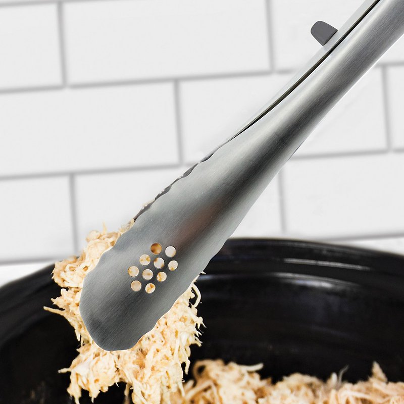 American Tovolo 9-inch one-hand quick-receiving Stainless Steel dinner clip - เครื่องครัว - สแตนเลส หลากหลายสี