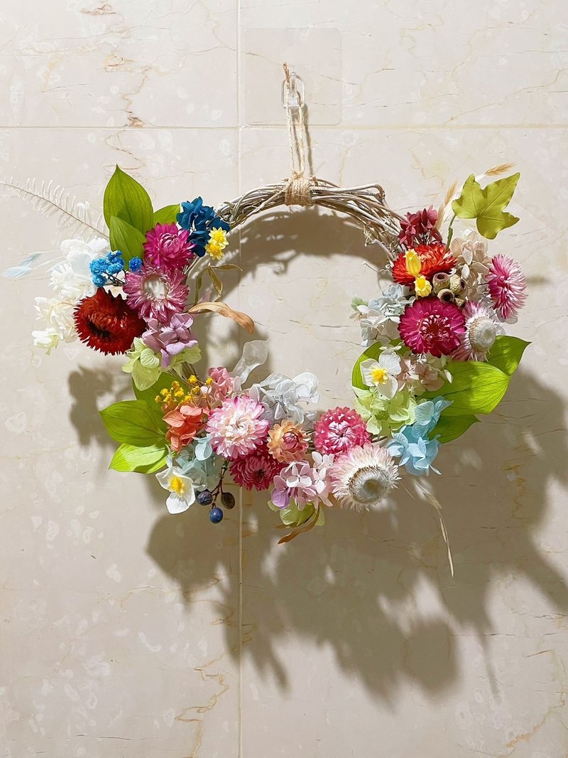 Constellation Series Everlasting Wreath-Passionate Aries - Dried Flowers & Bouquets - Plants & Flowers Multicolor