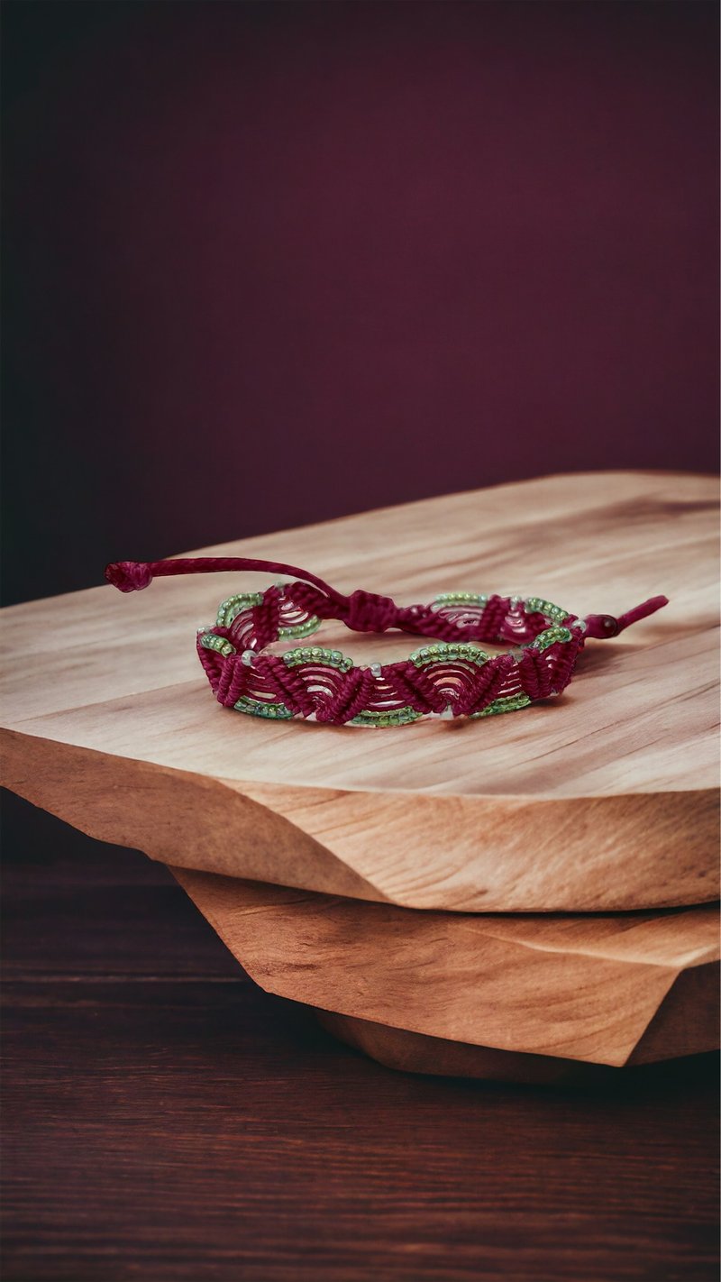 【Pre order】Macrame | Bracelet | choose your colour - Bracelets - Other Materials Red