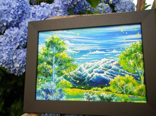 森の息吹き】アートプリント 日本の山 大自然 北海道 森 風景