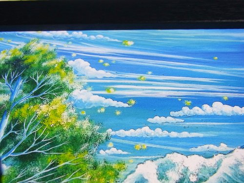 北海道　風景画　『春の息吹』 森の息吹き】アートプリント 日本の山 大自然 北海道 森 風景