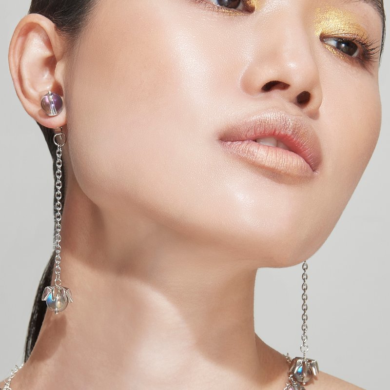 MAKLIPHON : Earrings - 耳環/耳夾/耳骨夾 - 純銀 銀色