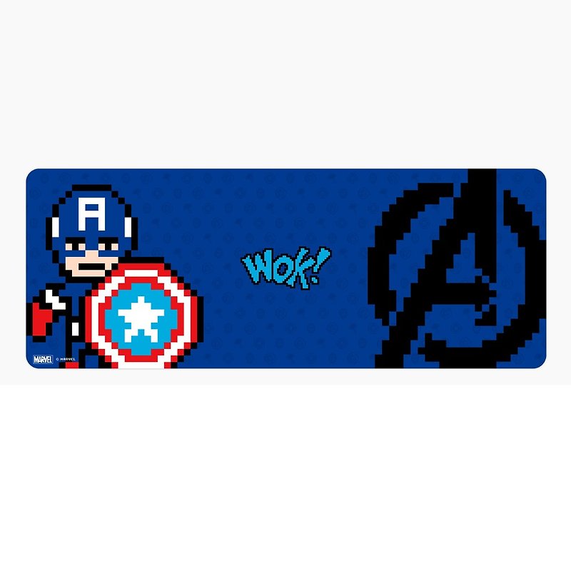 InfoThink Avengers Series E-sports Mouse Pad - 8bits Captain America - Mouse Pads - Silicone Blue