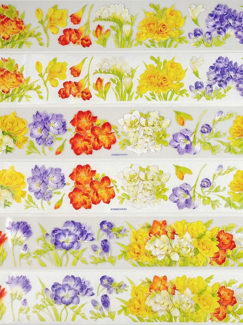 Freesia PET Washi Tape 10m Roll - Washi Tape - Paper Multicolor