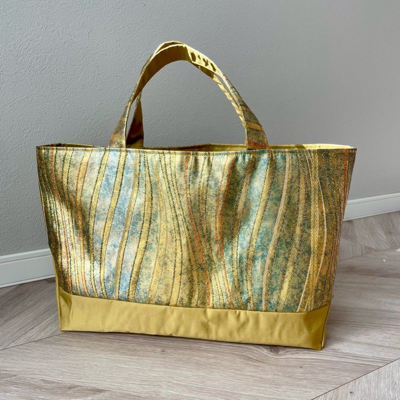 obi shoulder bag - Messenger Bags & Sling Bags - Silk Gold