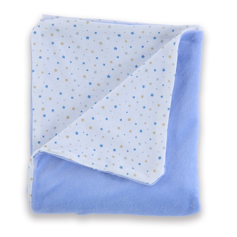 [Deux Filles organic cotton] warm cotton blanket stars - อื่นๆ - ผ้าฝ้าย/ผ้าลินิน สีน้ำเงิน