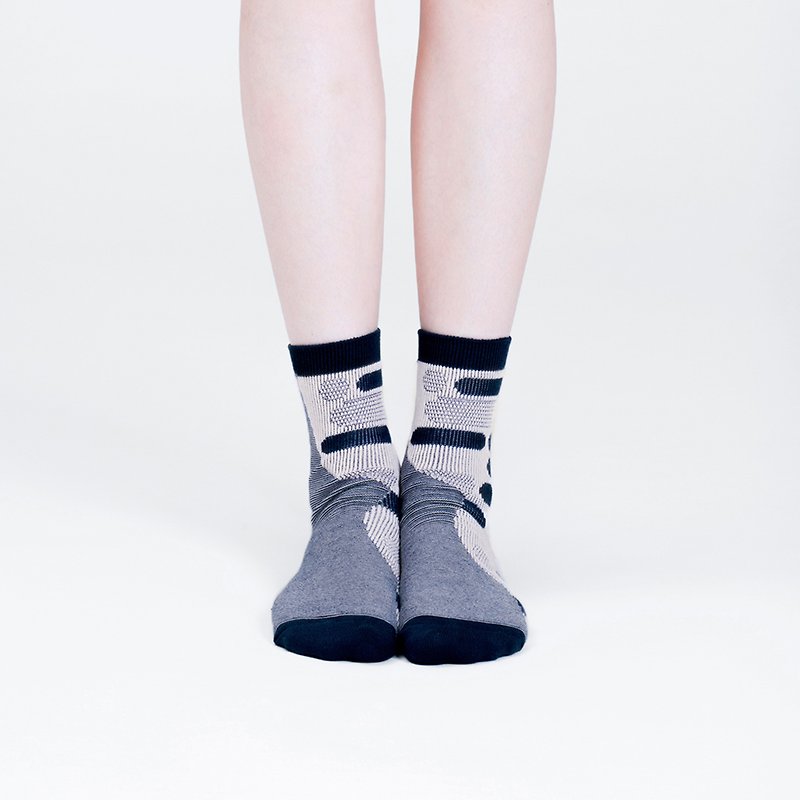 ㄔ3/4 socks - ถุงเท้า - วัสดุอื่นๆ สีน้ำเงิน