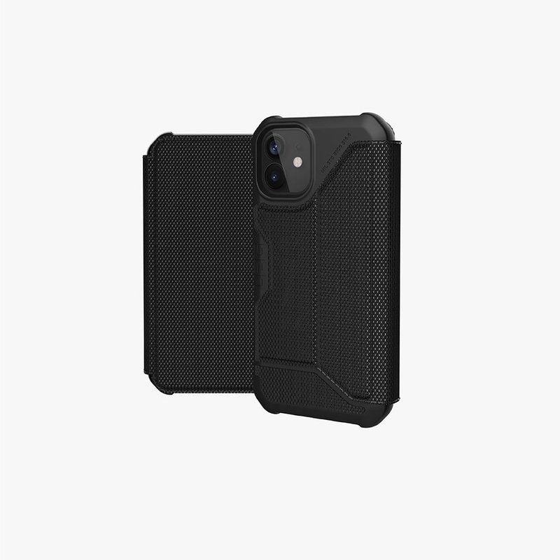 UAG iPhone 12 mini Flip Shock Resistant Case - Military Black - เคส/ซองมือถือ - ไฟเบอร์อื่นๆ 