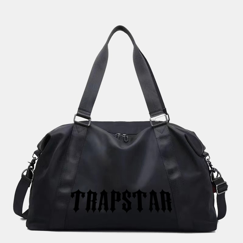 [Men's Dark Series] Customized Text Waterproof Portable Gym Bag Large-capacity Fashion Shoulder Bag - กระเป๋าถือ - วัสดุกันนำ้ 