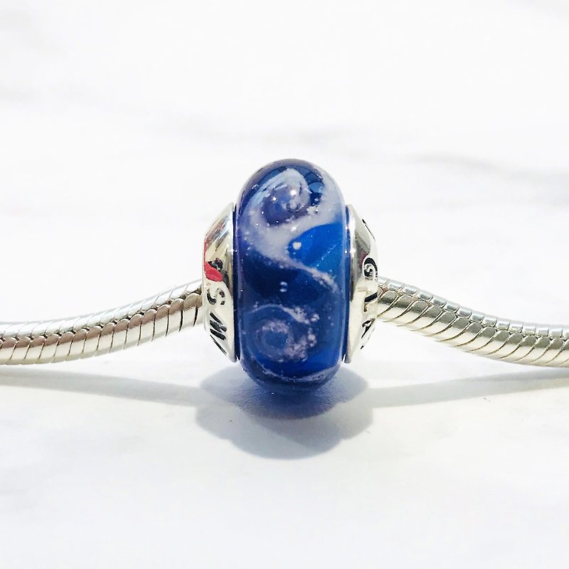PANDORA/ Trollbeads / All major bead brands can be stringed * - Purple blue - Other - Glass Purple