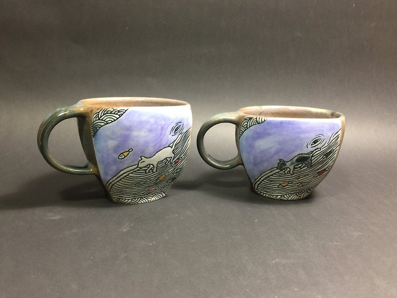 Mr. Song [two hundred and fourteen under the sea] - Mugs - Pottery Blue