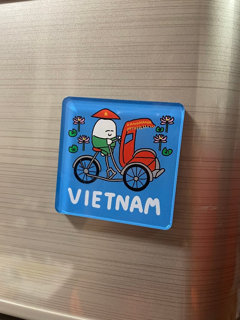 vietnamese style magnet - Magnets - Plastic Blue