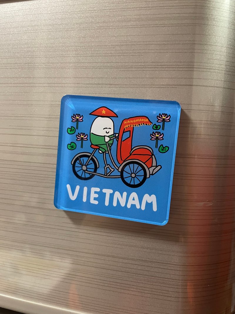 vietnamese style magnet - Magnets - Plastic Blue